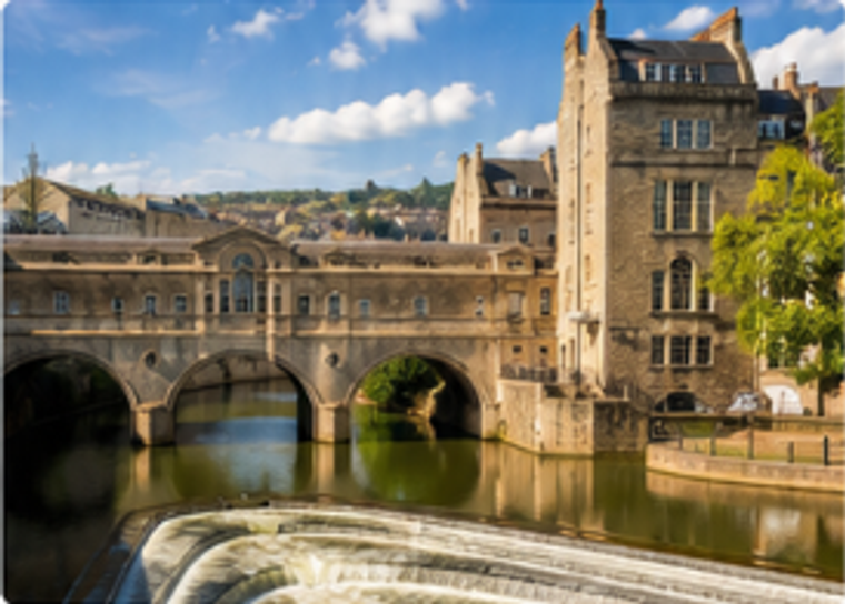 Bath architecture and river