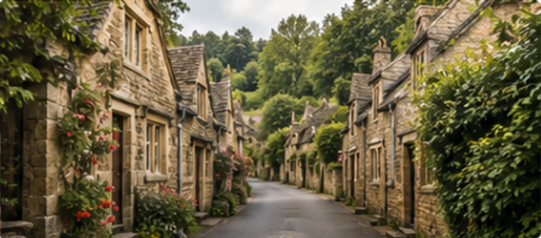 Cotswolds village street