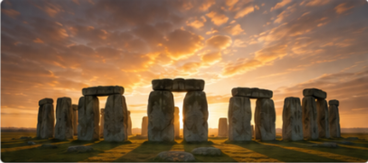Stonehenge at sunset